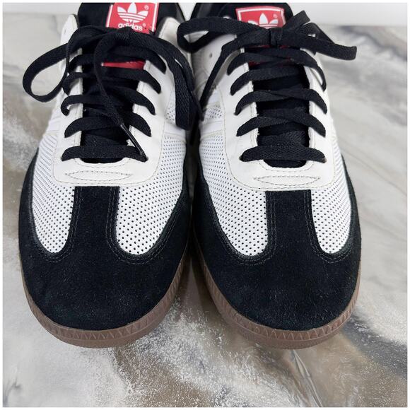 Adidas Samba OG Shoes 2010 Mens 11 White Black Red Sneakers Gum Sole Rare EUC main image 5